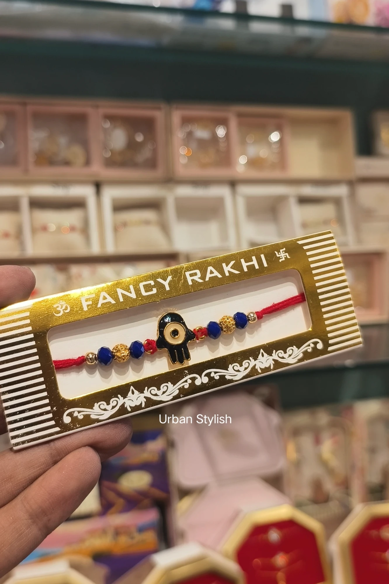 GOLDEN HAND THREAD RAKHI (A27)
