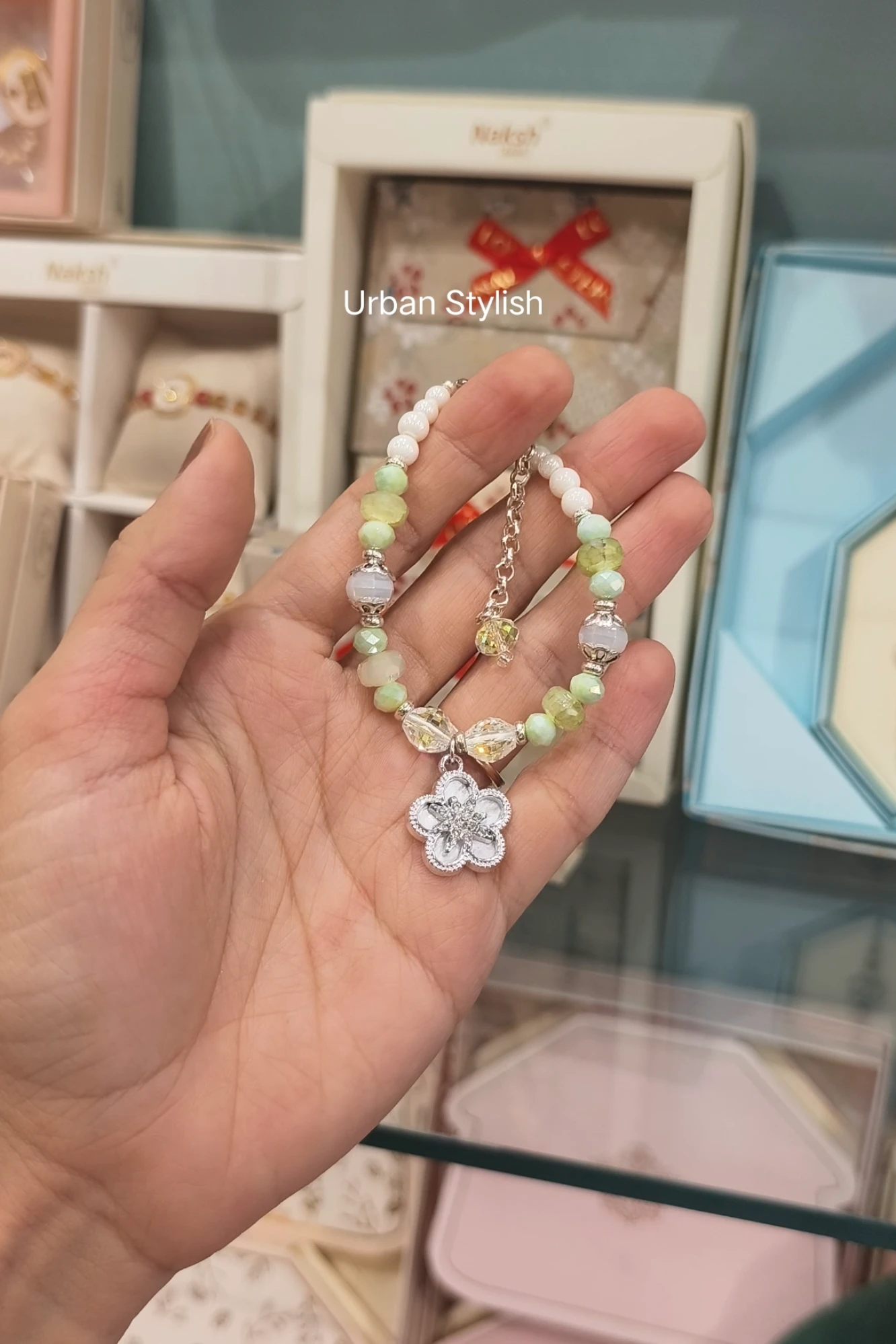 MANNAT LIGHT GREEN COLOUR BHABHI BRACLATE (9128)