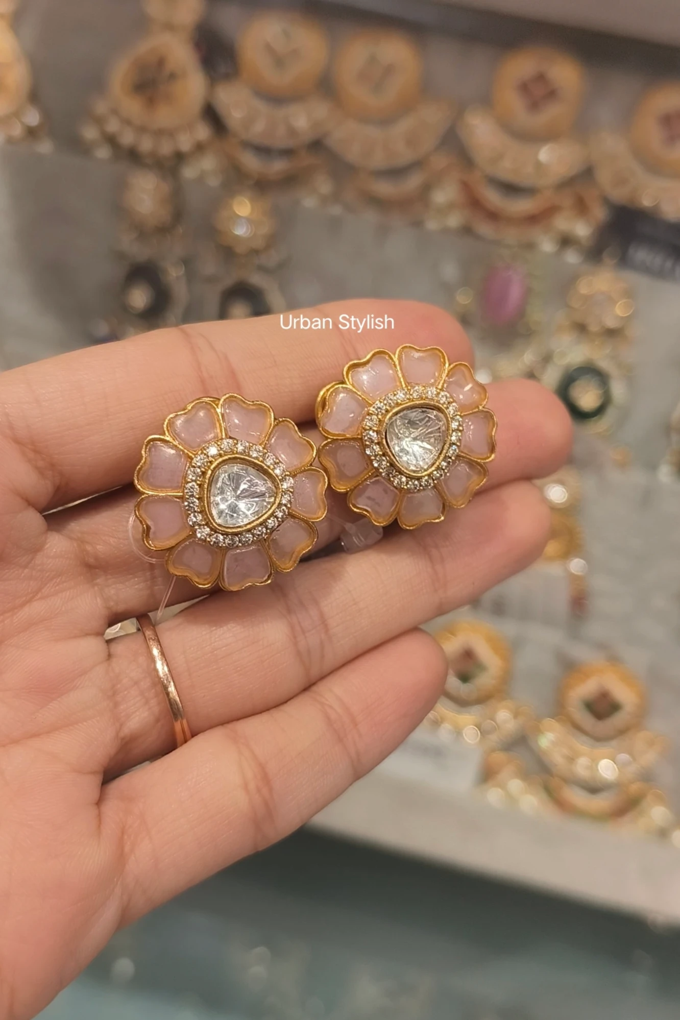 GULZAR MOSSIONITE STUDS