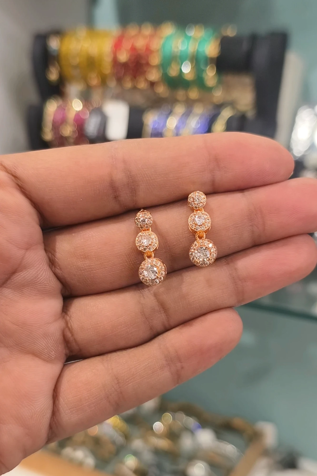 MAHIRA AMERICAN DIAMOND STUDS