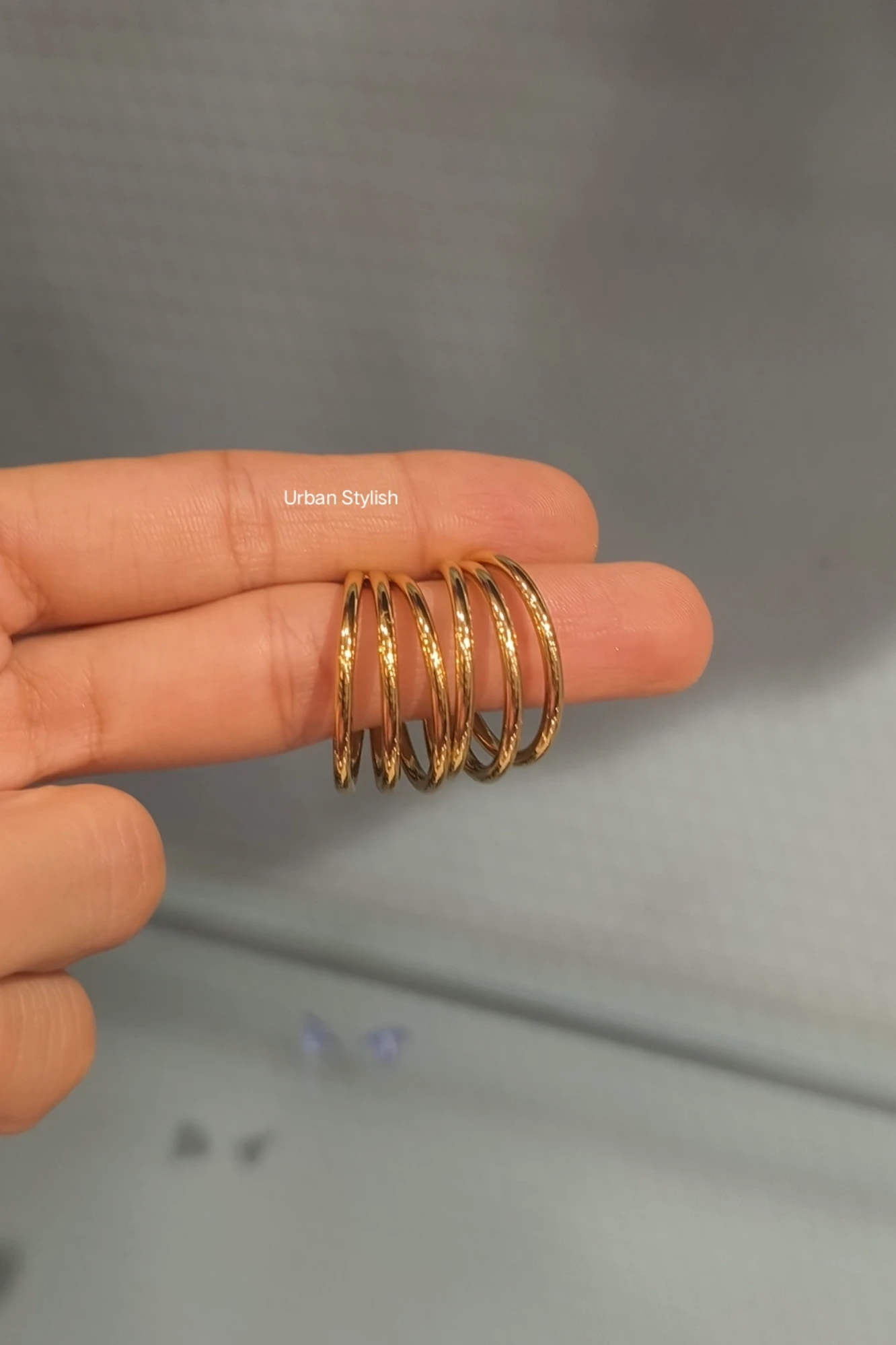 AHEEL STAINLESS STEEL EARRINGS