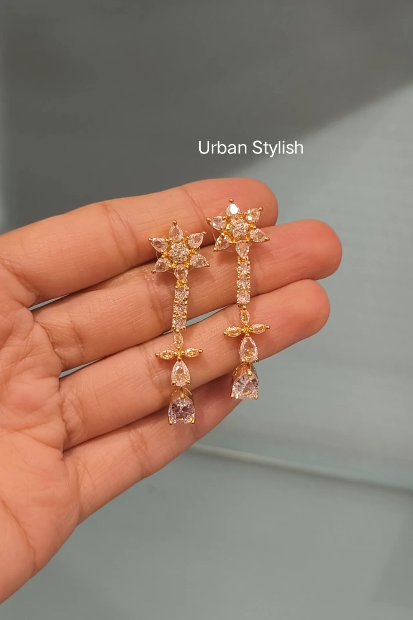 RUHANI SHINE AD NACKLACE WITH EARRINGS