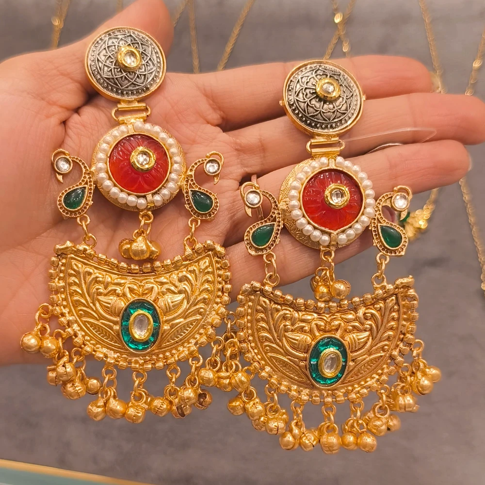 RAHA ORANGE GOLD REPLICA EARRINGS