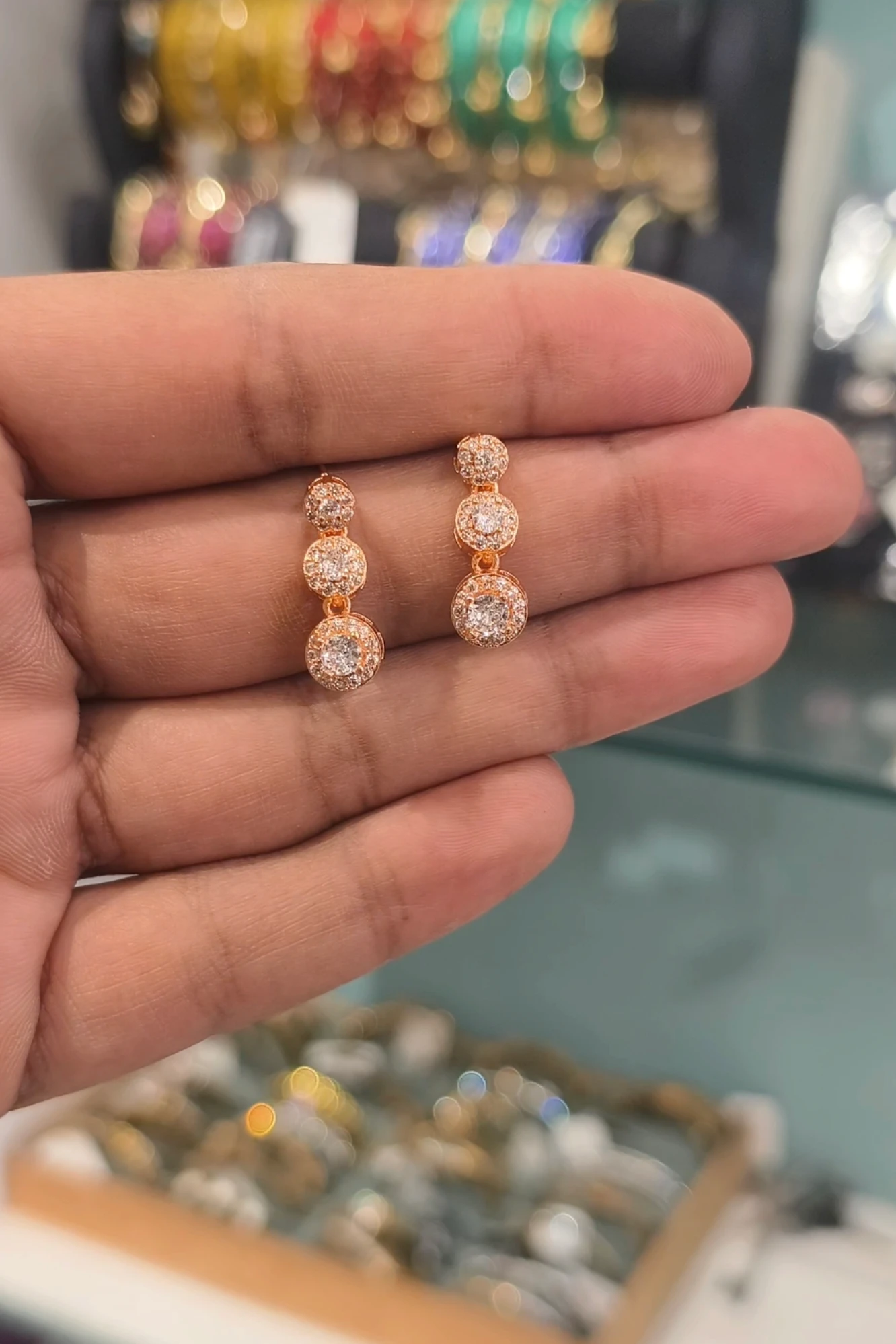 MAHIRA AMERICAN DIAMOND STUDS