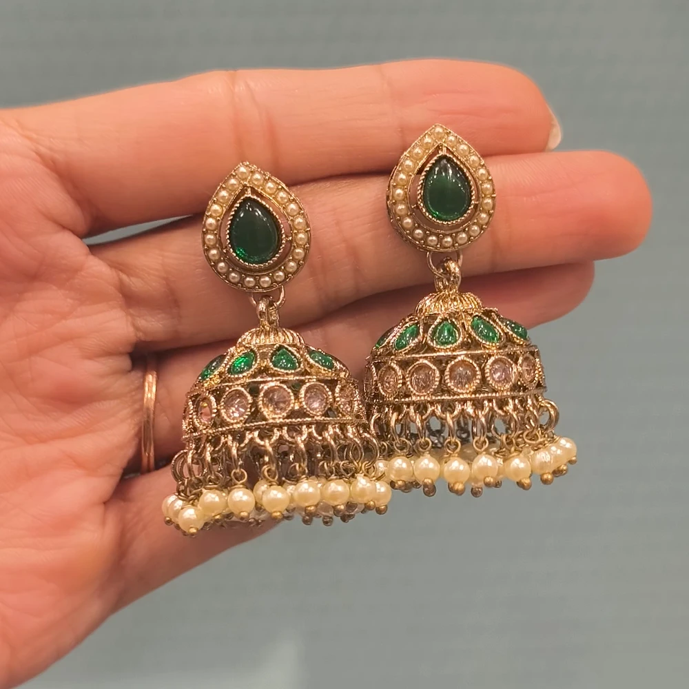 AZZEZ GREEN PAKISTANI JHUMKI