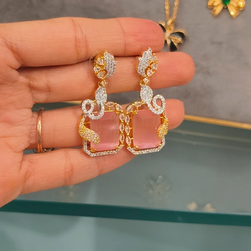 REHMAT PINK AD EARRINGS