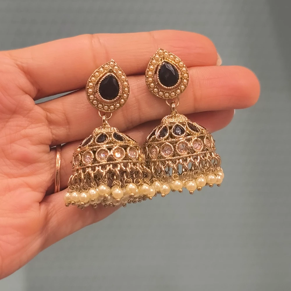AZZEZ BLACK PAKISTANI JHUMKI