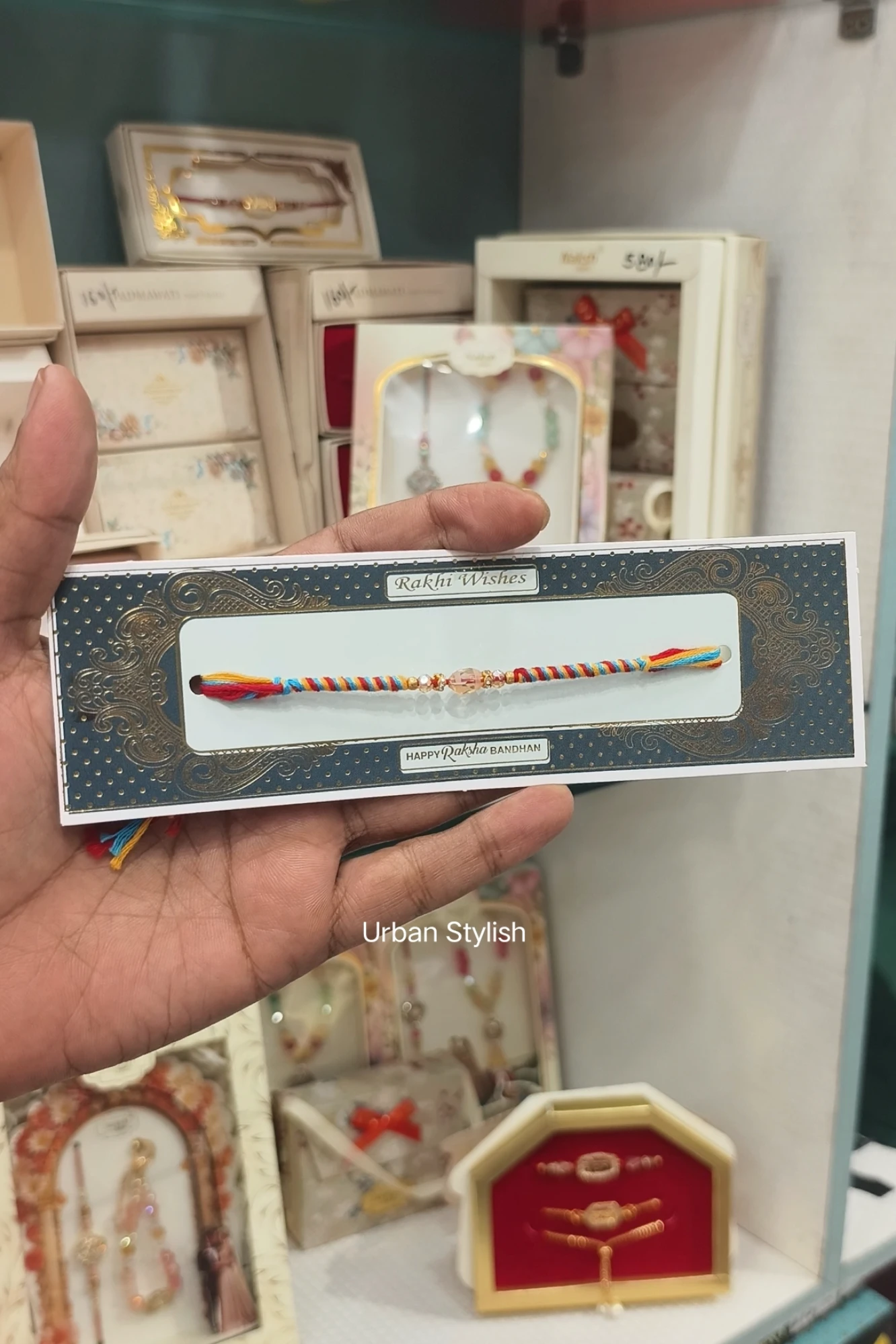 MULTI COLOUR THREAD RAKHI (A33)