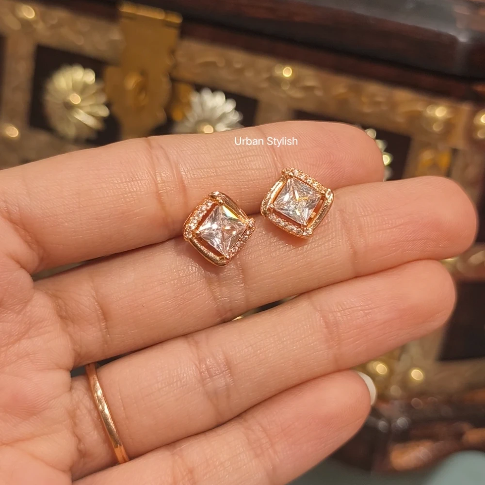 KHAWLA AMERICAN DIAMOND STUDS
