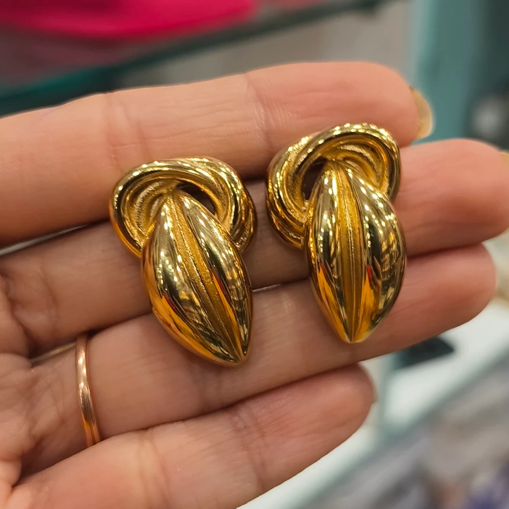 Golden Knot Earrings