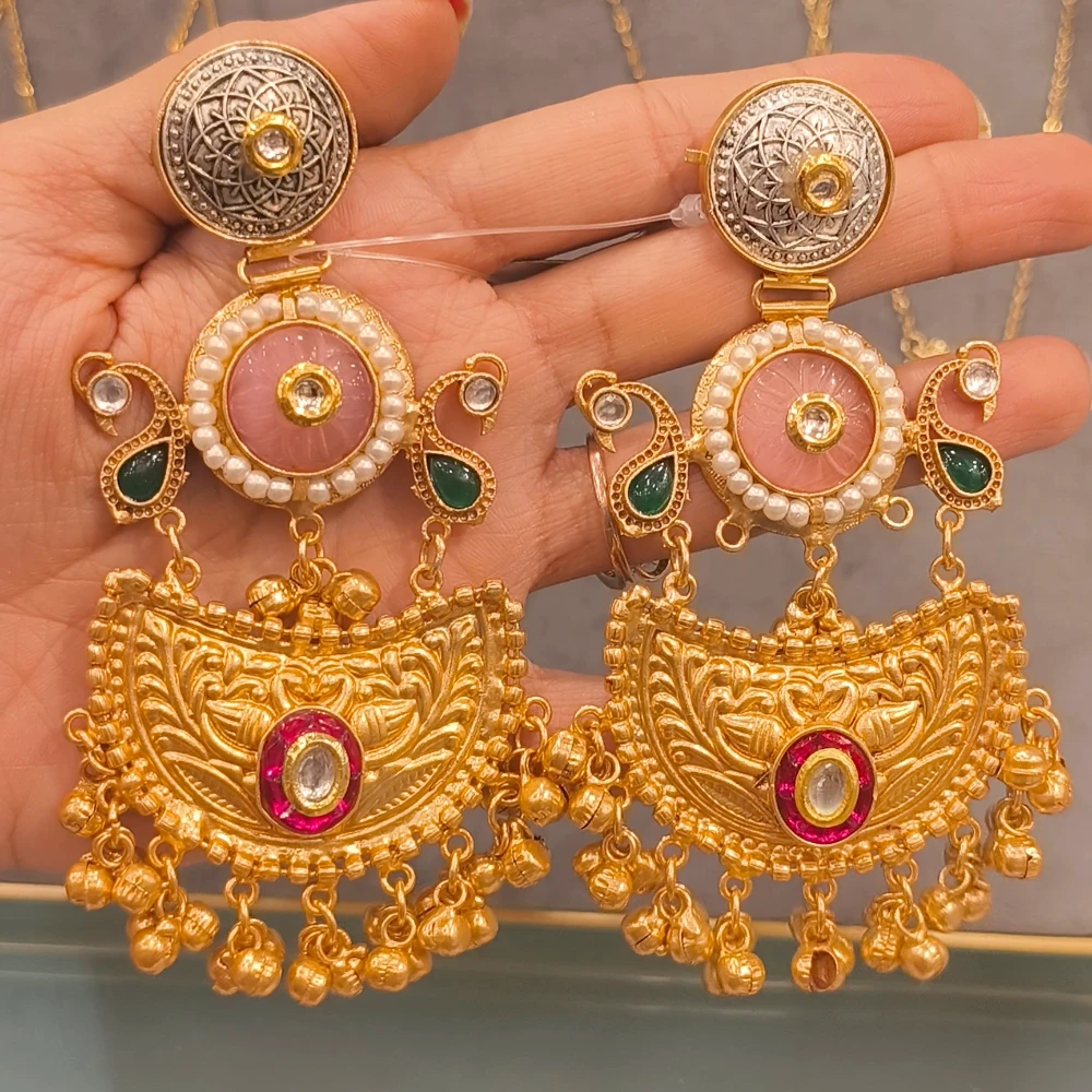 RAHA PINK GOLD REPLICA EARRINGS