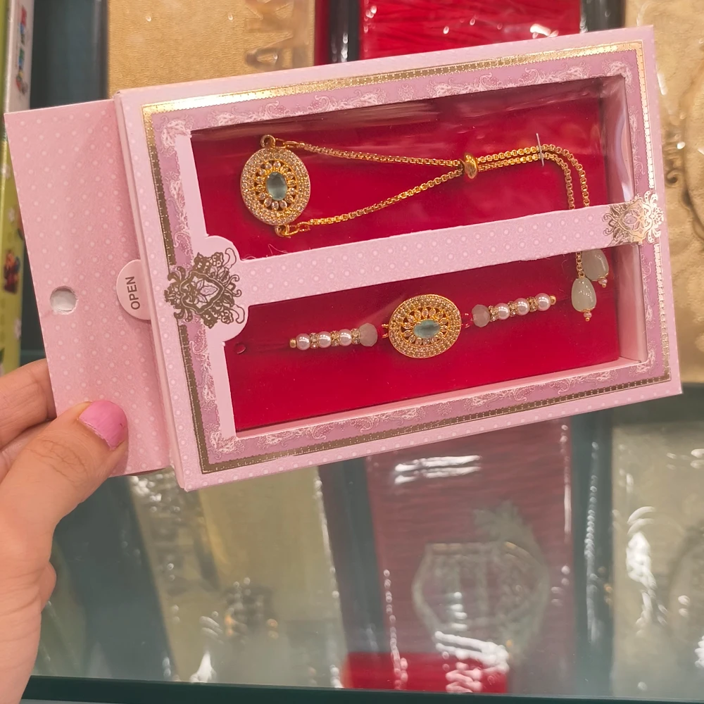 Ella sea green rakhi