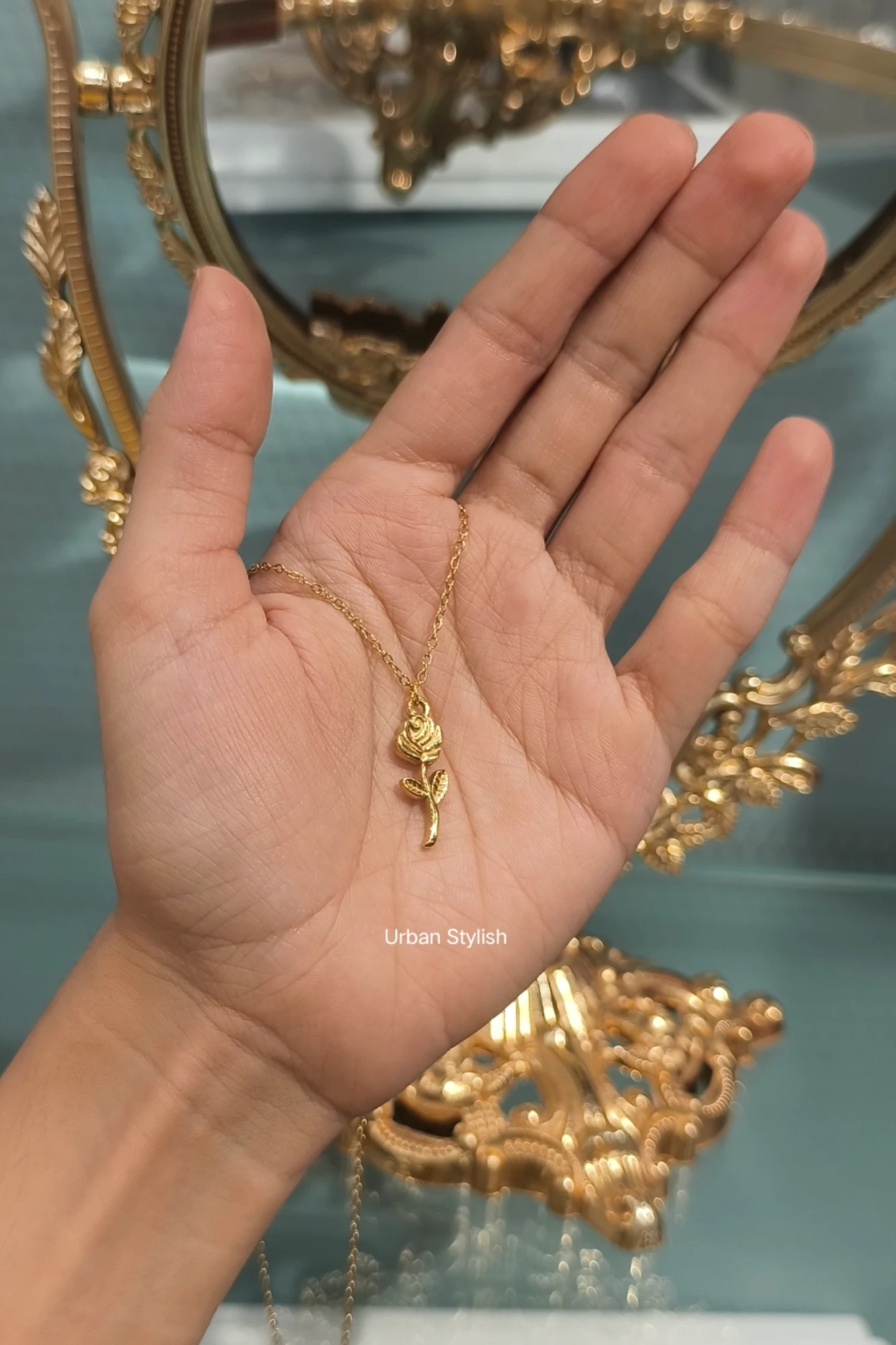 ROSE GOLDEN STAINLESS STEEL CHAIN (A4)