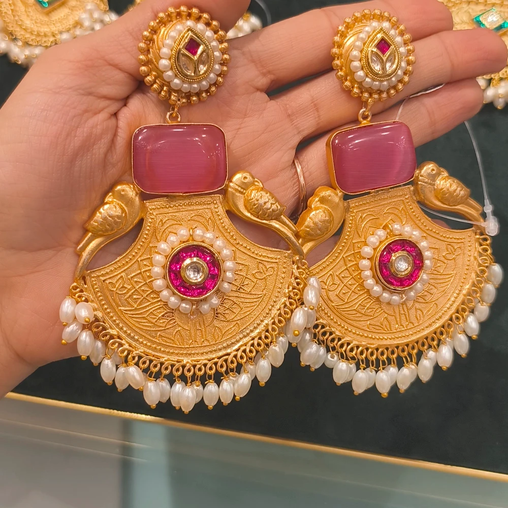 AMIRA PINK GOLD REPLICA EARRINGS