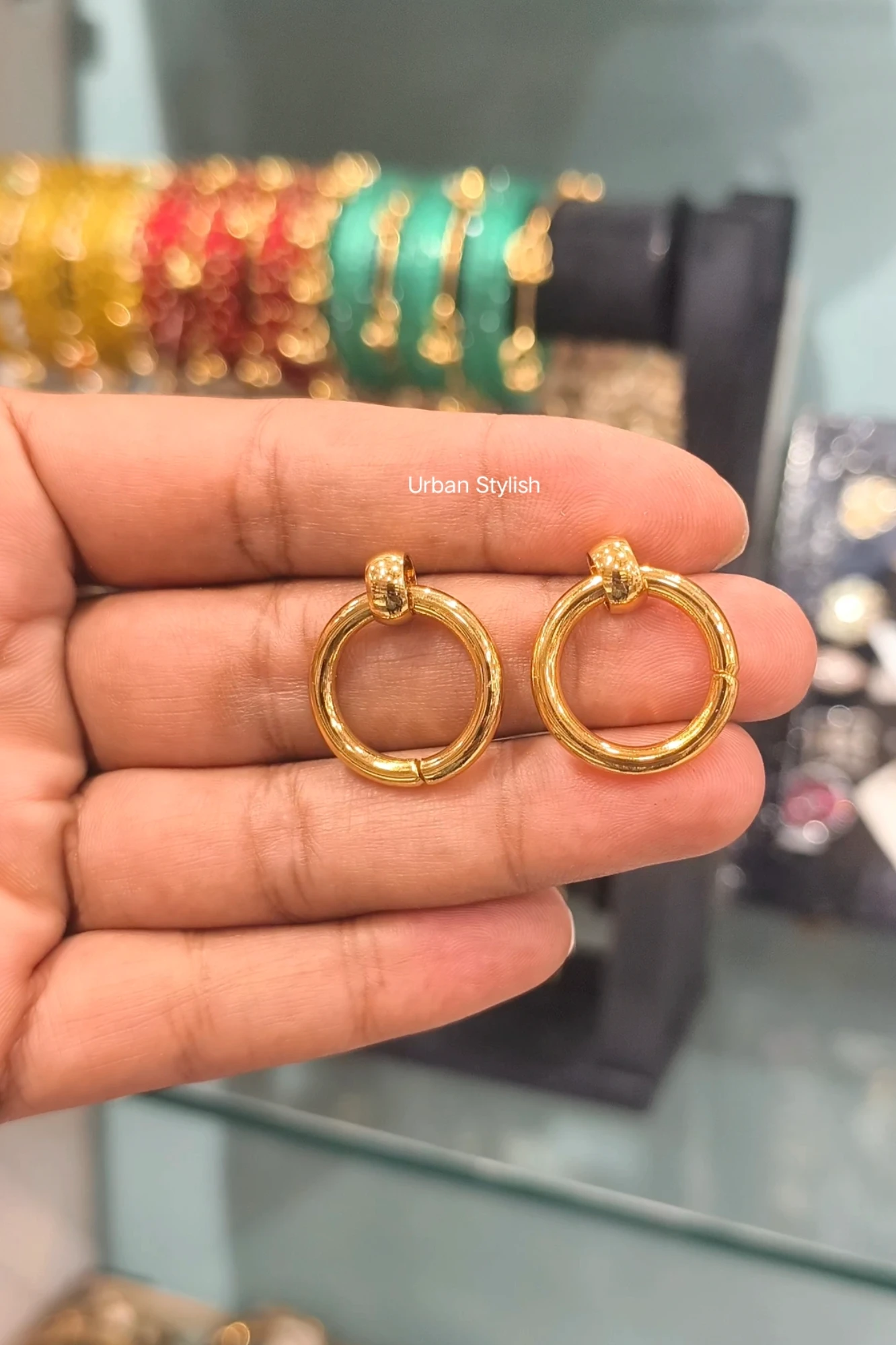 AIZARA STAINLESS STEEL EARRINGS