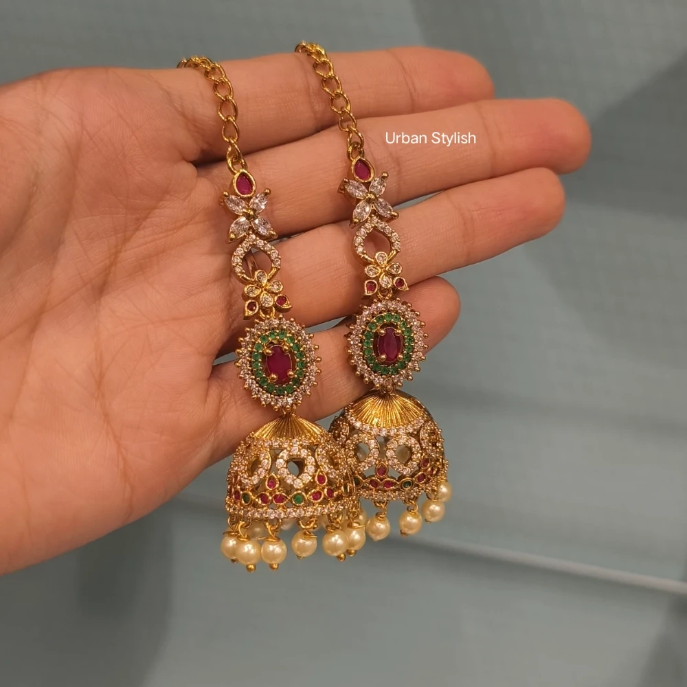 ZEINAB AMERICAN DIAMOND EARRINGS