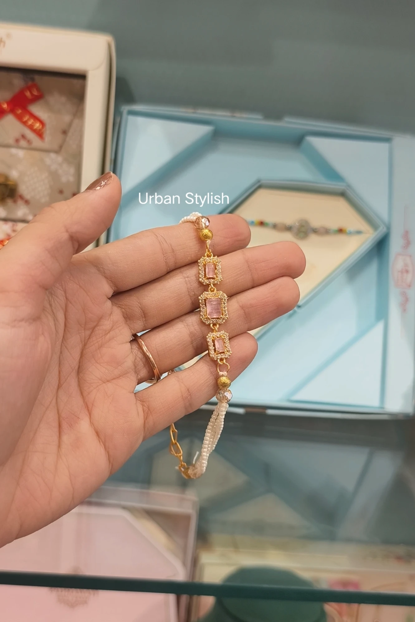 SOFIA LIGHT PINK RAKHI (7422)