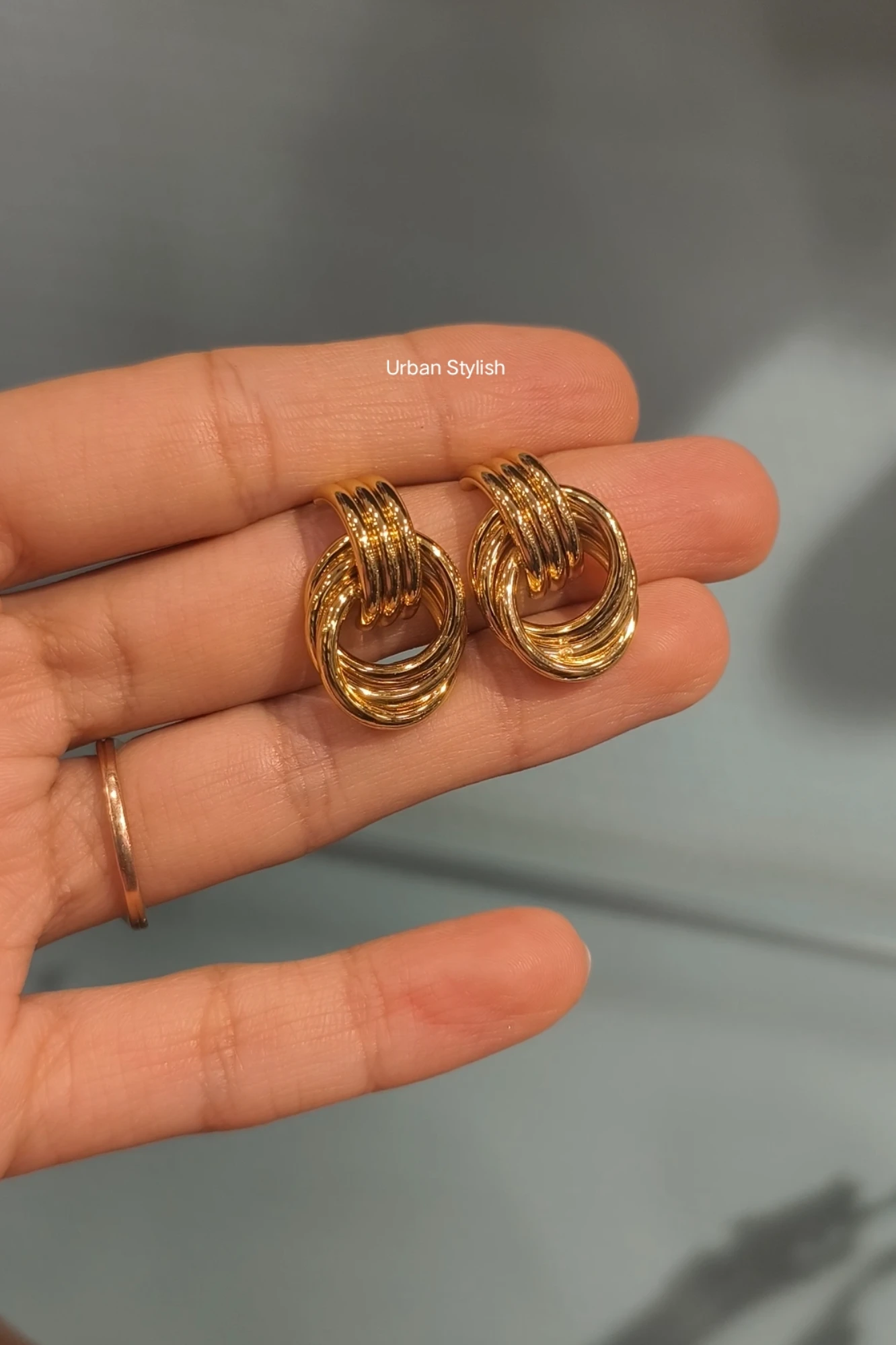 FARIZ STAINLESS STEEL EARRINGS