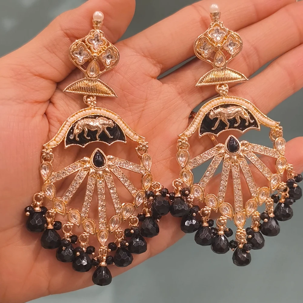 BLACK SABYASACHI EARRINGS