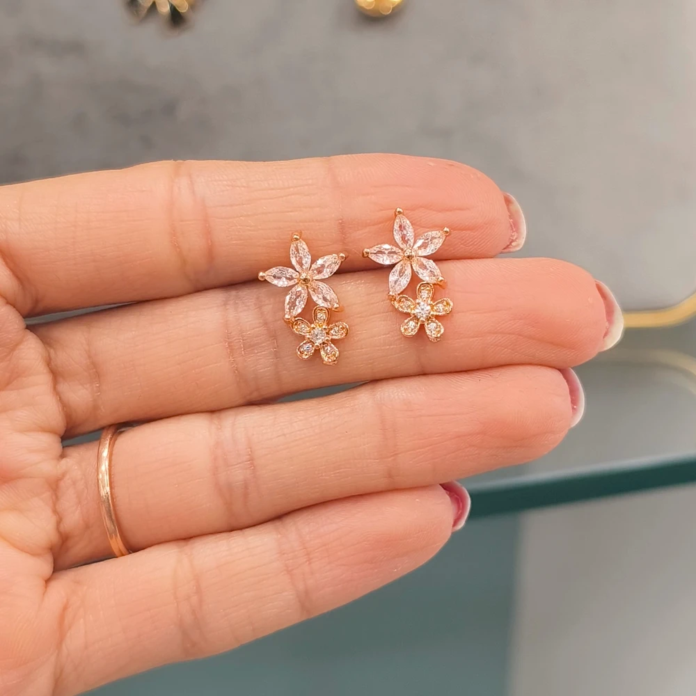AD FLOWER DROP EARRINGS