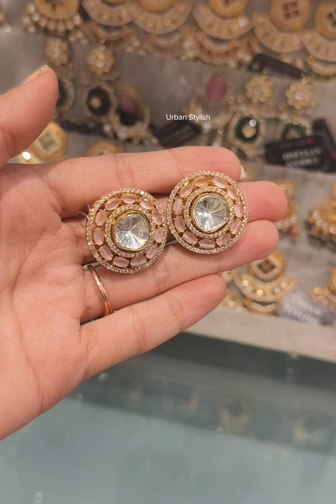 NAZMA MOSSIONITE STUDS