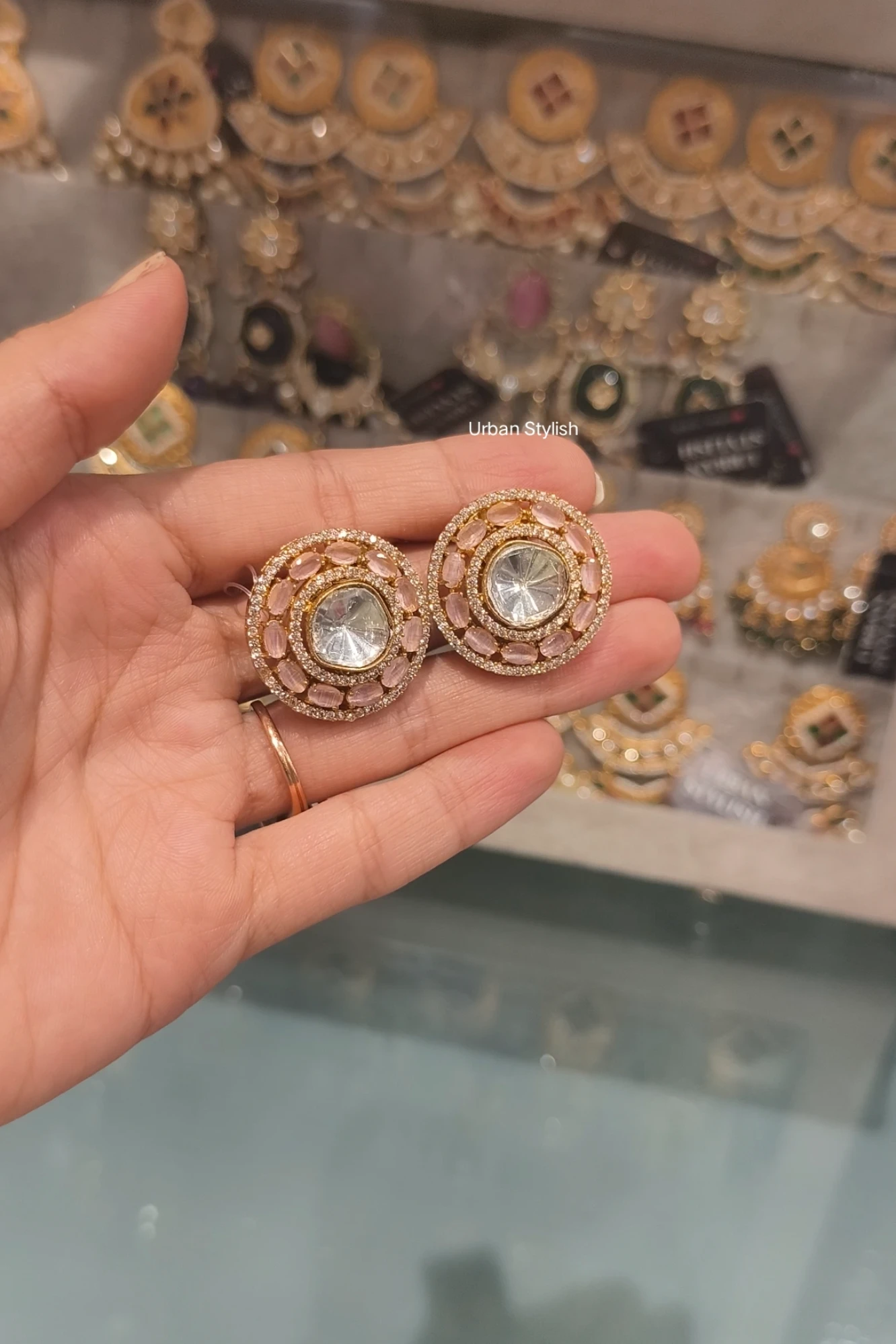 NAZMA MOSSIONITE STUDS