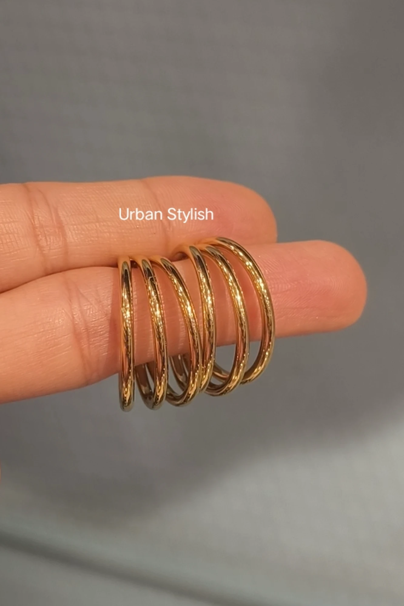 AHEEL STAINLESS STEEL EARRINGS