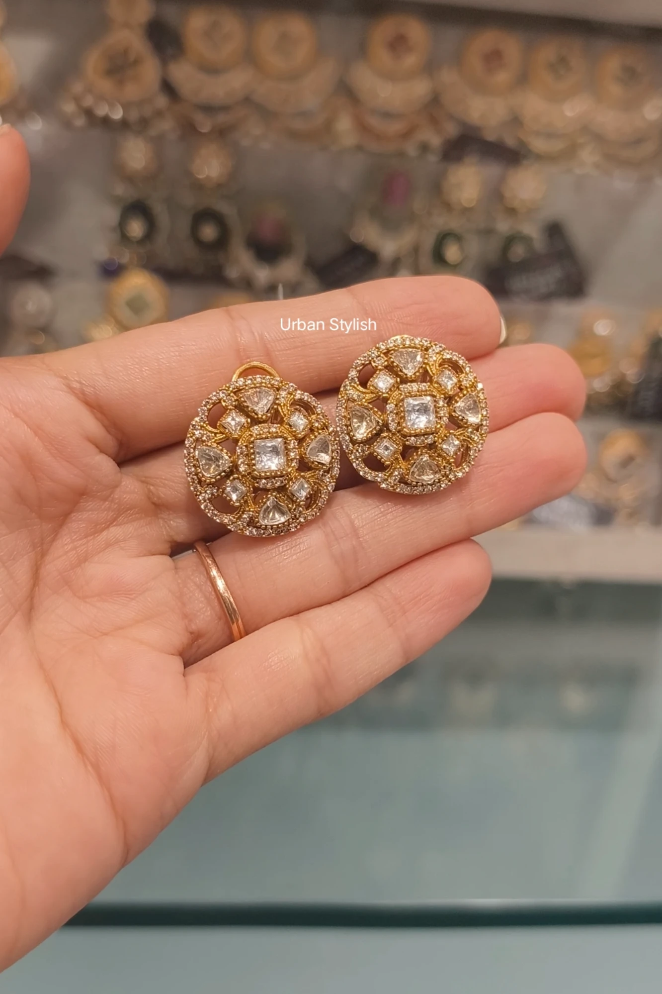IQRA MOSSIONITE STUDS