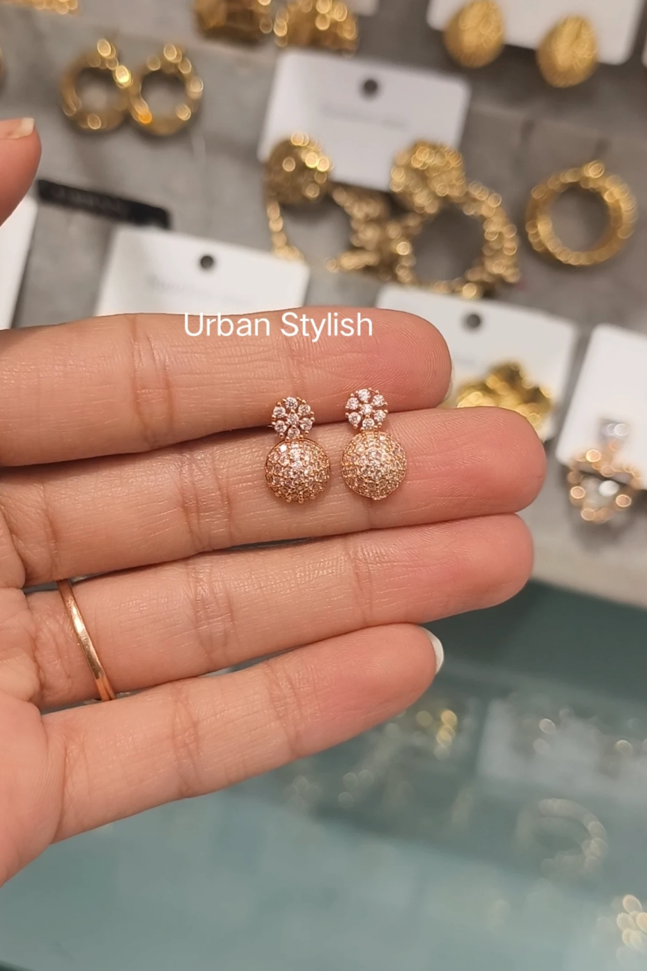 NAYLA PINK FANCY EARRINGS