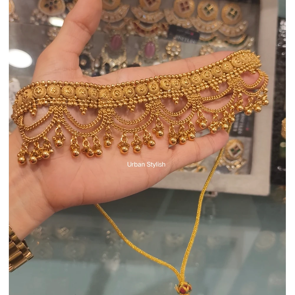 ASMA GOLD LOOK JEWELLERY CHOKER WITH EARRINGS