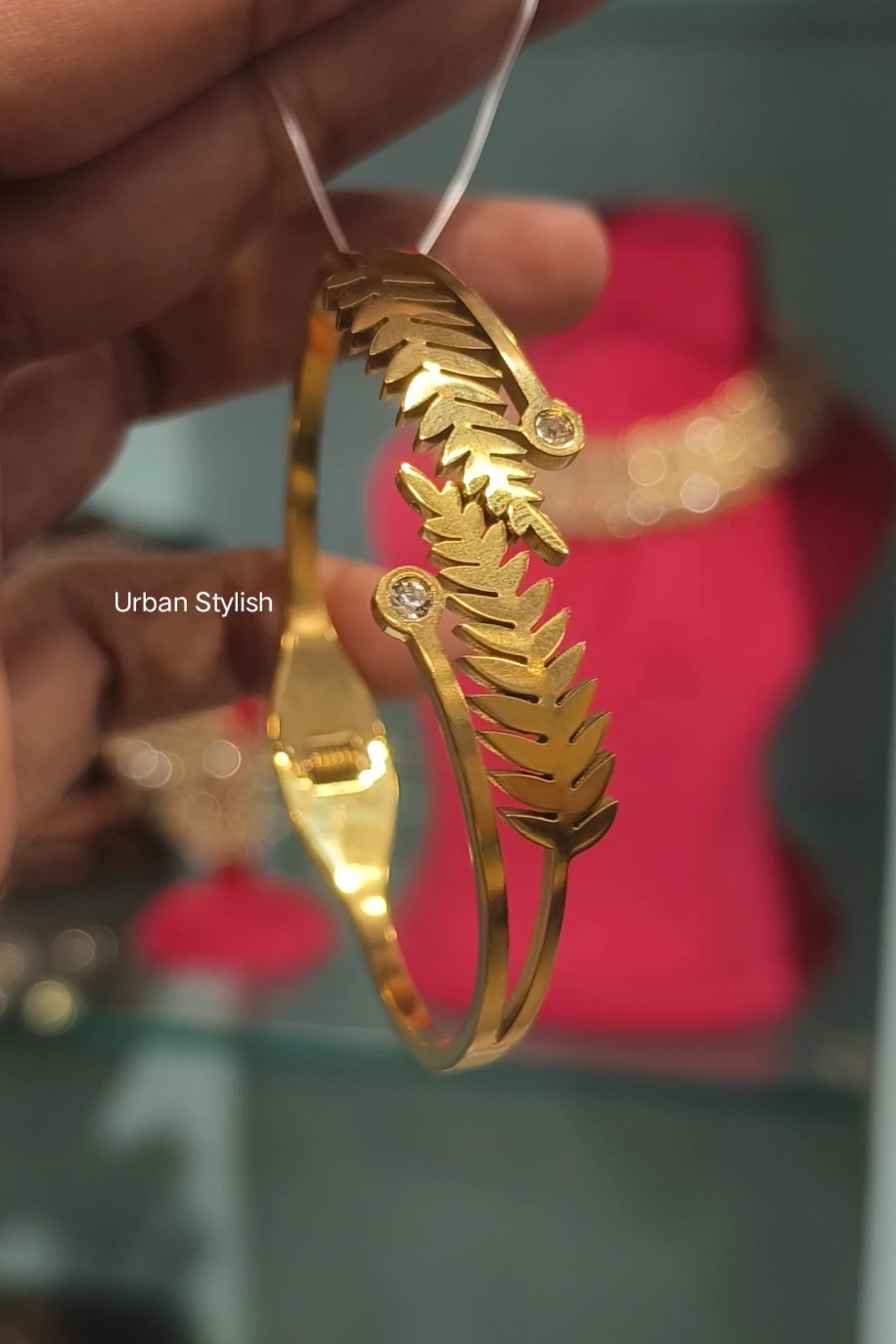 AZIZ STAINLESS STEEL ADJUSTABLE BRACELET