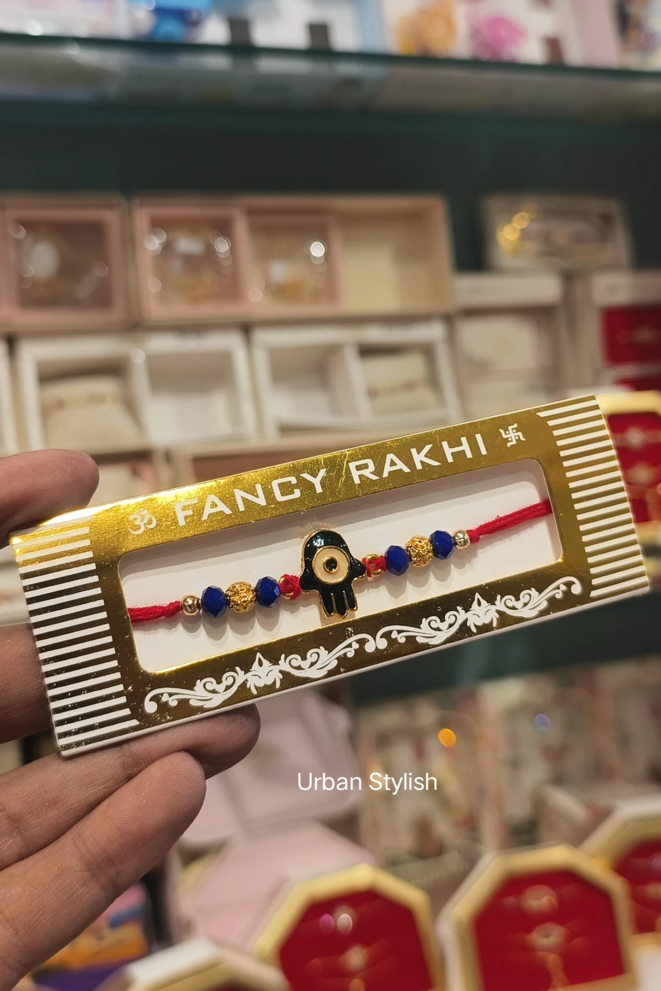GOLDEN HAND THREAD RAKHI (A27)