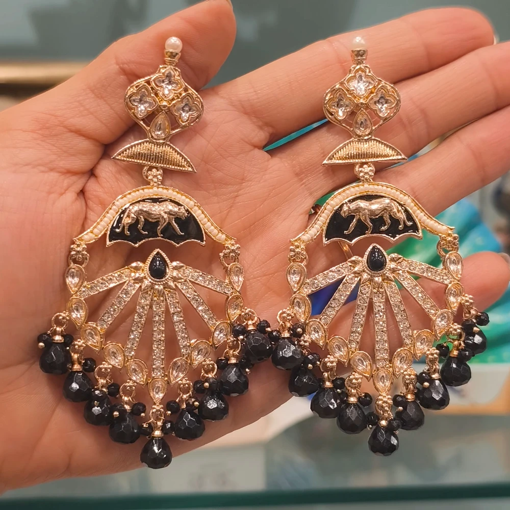 BLACK SABYASACHI EARRINGS