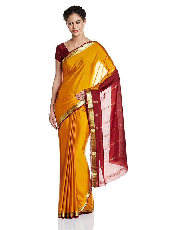 Elegant Pure Mysore Silk Saree in Soft Pink with Lustrous Zari Border