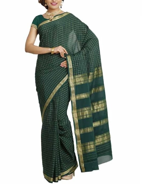 Vibrant Pure Mysore Silk Saree in Vermillion Red & Intricate Gold Zari