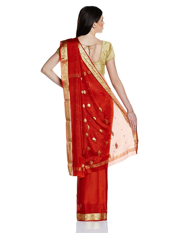 Timeless Pure Mysore Silk Saree in Classic Ivory & Contrast Zari Borde
