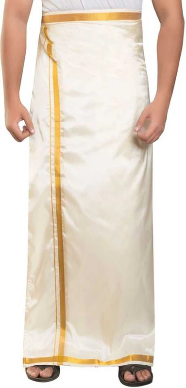 Parrot Green Dupion Silk Half Sleeves Shirt with Dhoti and Shalya – Complete Wedding Set