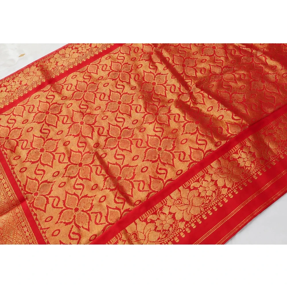 Navy Blue traditional silk saree with zari border for festive and wedding wear