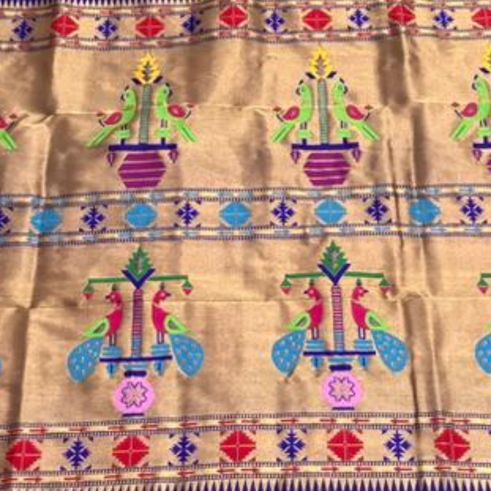 Exclusive Wine Purple Paithani self color pure silk saree with gold zari border, traditional Meena butta weaving and handwoven craftsmanship.