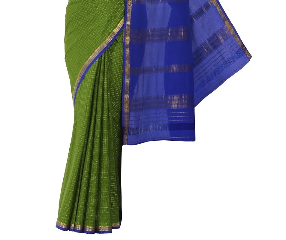 Charming Pure Mysore Silk Saree in Baby Pink & Gold Zari Border
