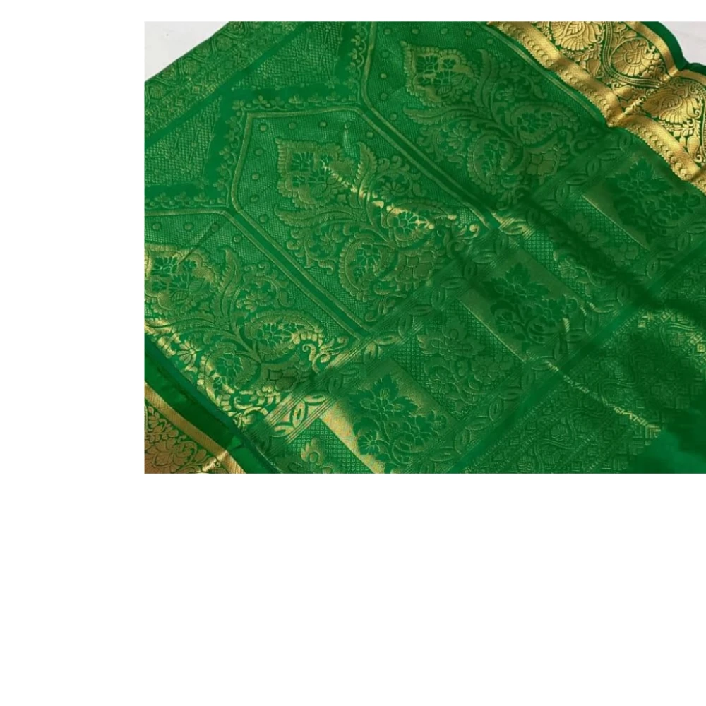 Maron and Green Multicolor Contrast Exclusive Kanchipuram Pure Silk Saree with Bentex Border & Diamond Butta
