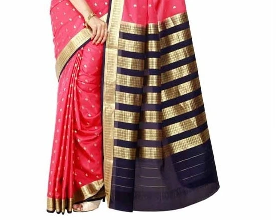 Magnetic Pure Mysore Silk Saree in Copper Rose & Rich Gold Zari