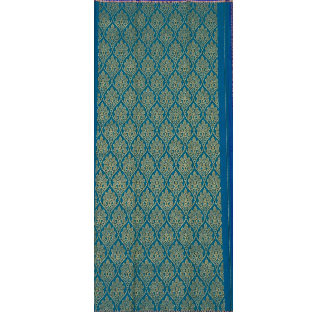 Marron & Green Contrast Exclusive Kanchipuram Pure Silk Saree with Traditional Zari Border