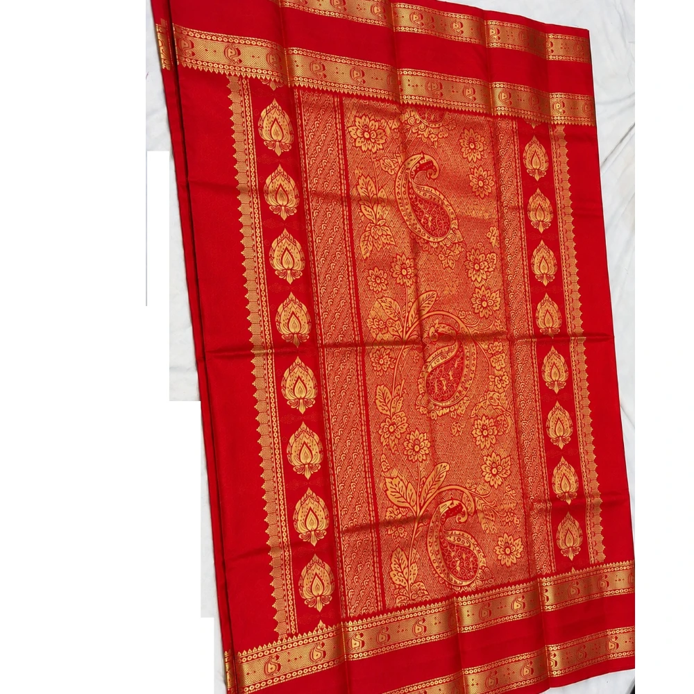 Exclusive Kanchipuram Pure Silk Saree with Pure Silk Blouse - Lime Green & Maroon