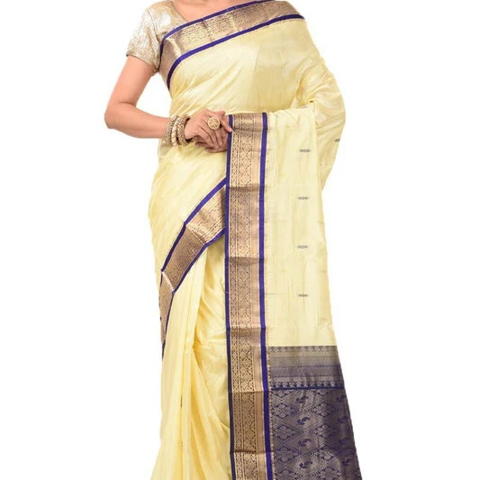 Baby Pink and Violet Contrast Traditional Kanchipuram Pure Silk Saree 