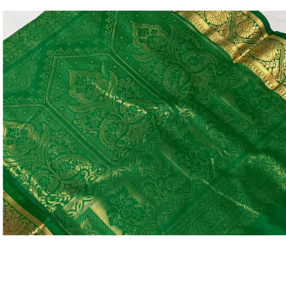 Red and Multicolor Contrast Kanchipuram Exclusive Pure Silk Saree with Bentex Border & Diamond Butta