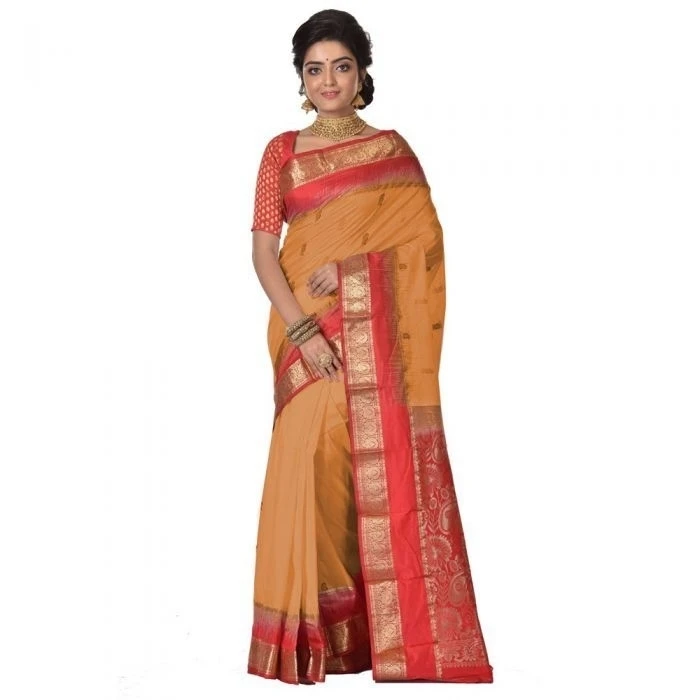 Parrot Green With Violet Contrast Latest Design Kanchipuram Pure Silk Exclusive Saree