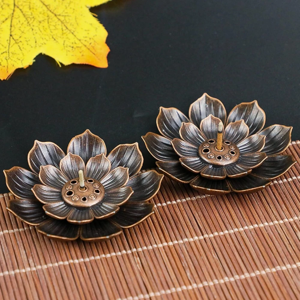 Ekhasa Ceramic Agarbatti Stand with Ash Catcher | Incense Stick Holder Agarbatti Stand | Oothupathi Agarbati Agarbathi Udbatti Dhoop Agarbattee Pathi Stand for Pooja with Ash Collector (Set of 2)