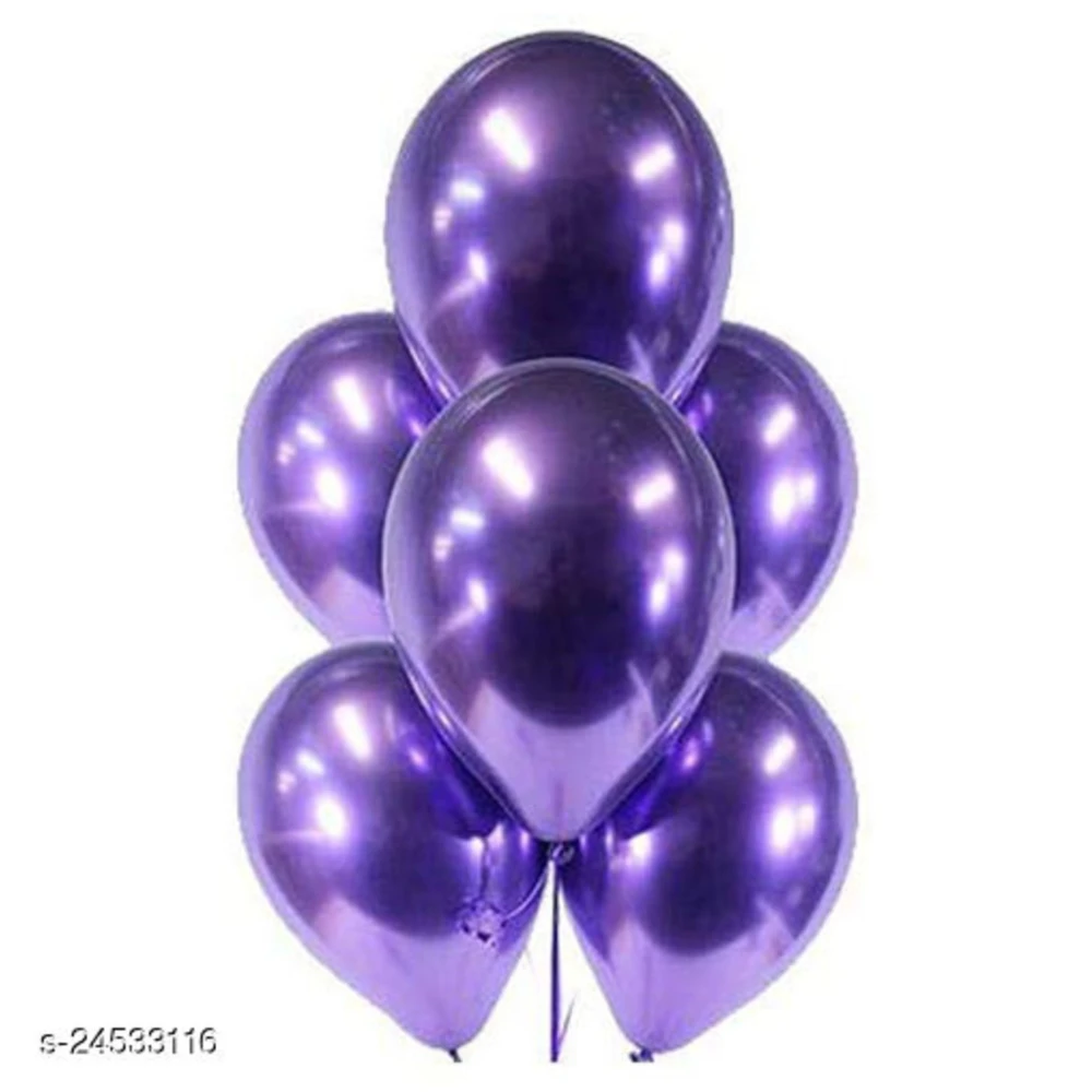 Chrome Balloons Purple Pack Of 5 For Birthdays Anniversaries Weddings