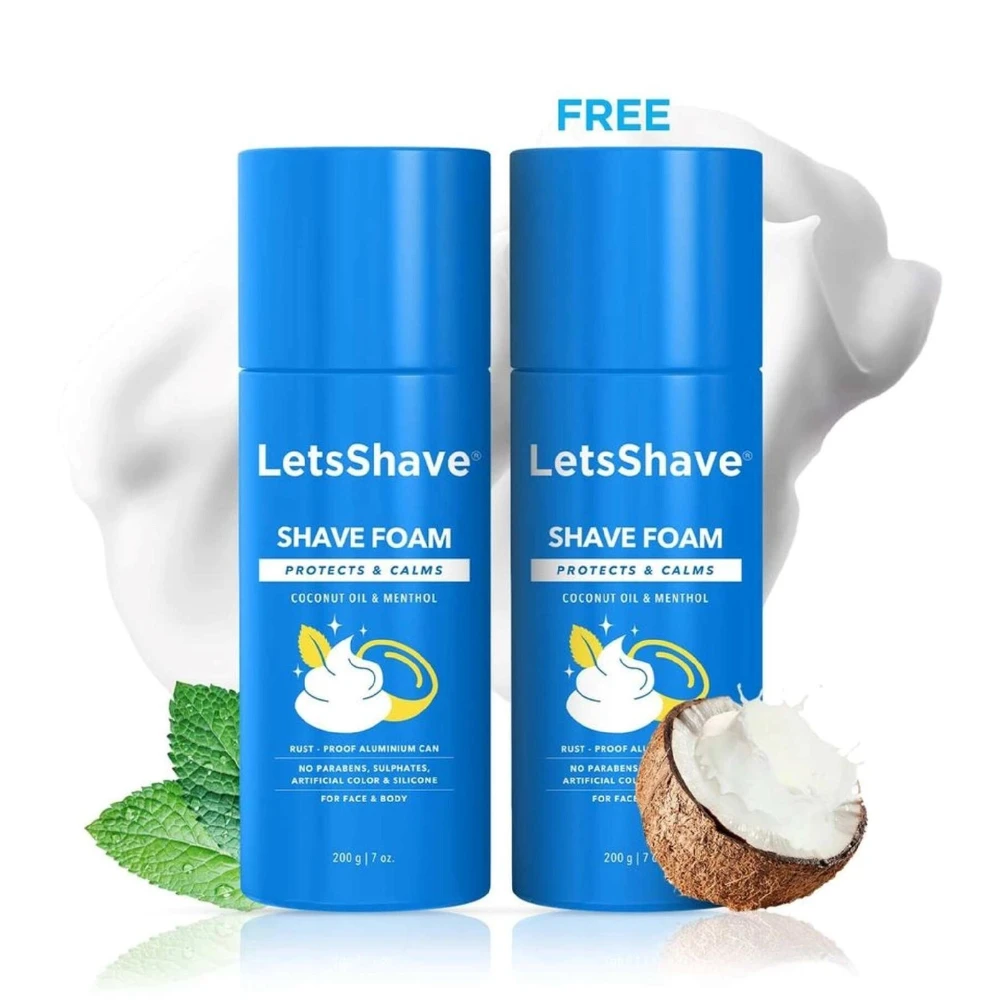 Shave Foam Coconut Oil Menthol (1+1 FREE) Size- 200 gm